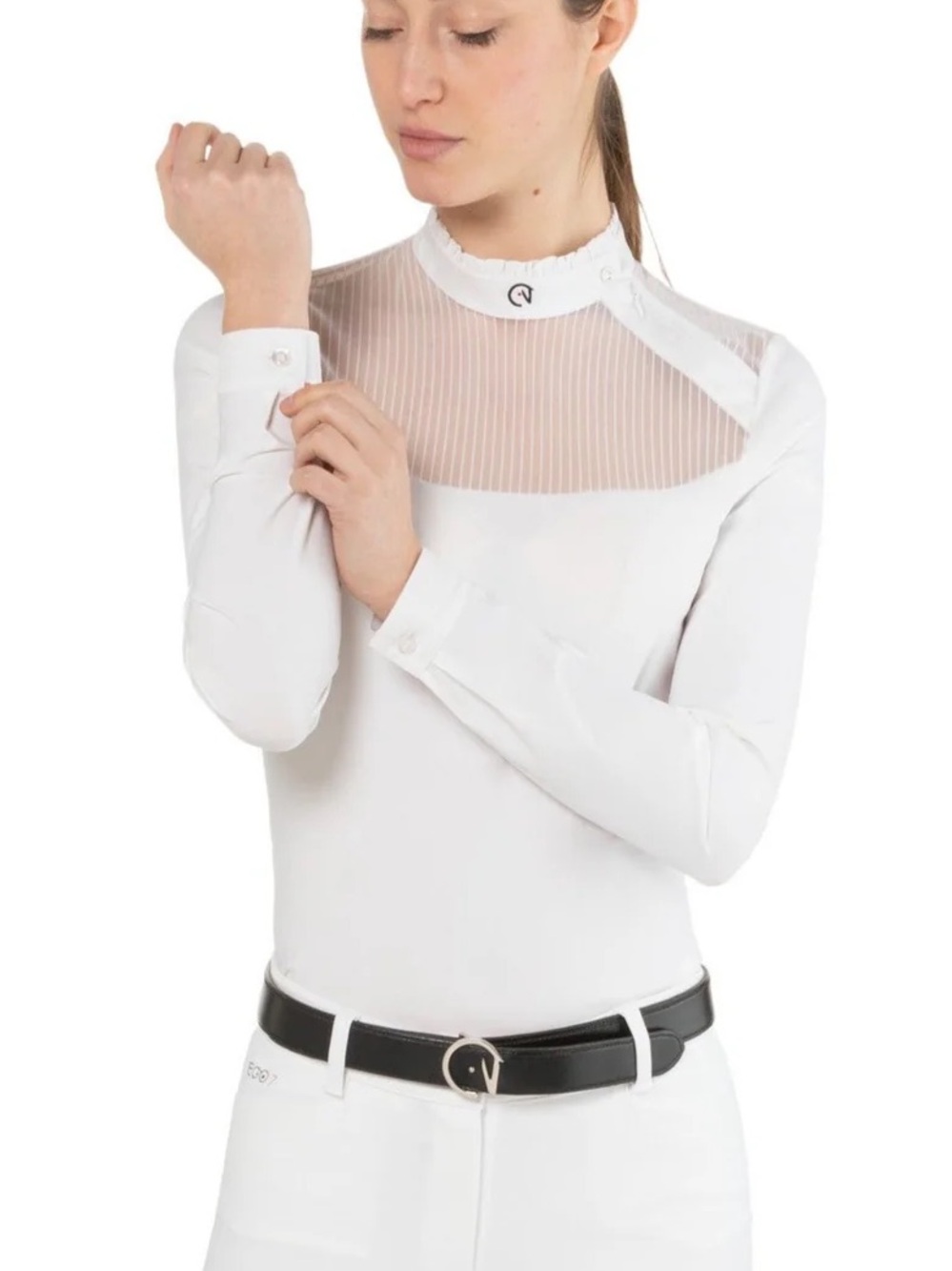 EGO7 EQUESTRIAN WOMEN'S LONG SLEEVE SHOW SHIRT NINA Size 42/M